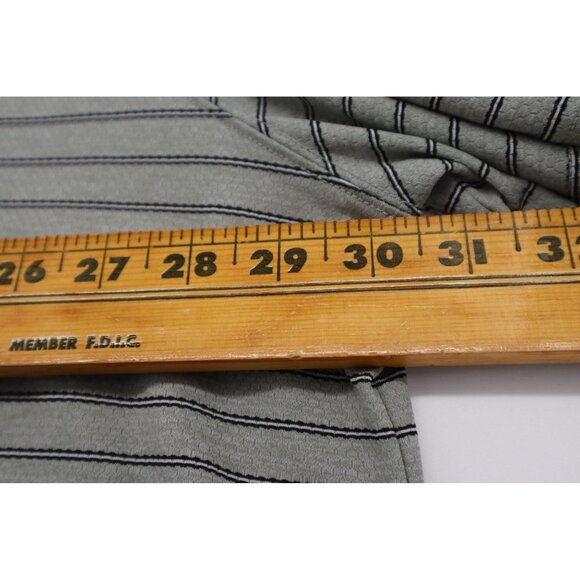 Duluth Trading Co. 3XL Gray Striped Golf Polo Shirt With Zipper Pocket - Picture 4 of 9